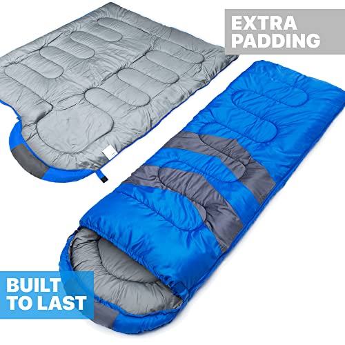 MalloMe Sleeping Bags for Adults Cold Weather & Warm - Backpacking Camping Sleeping Bag for Kids 10-12, Girls, Boys - Ligh...