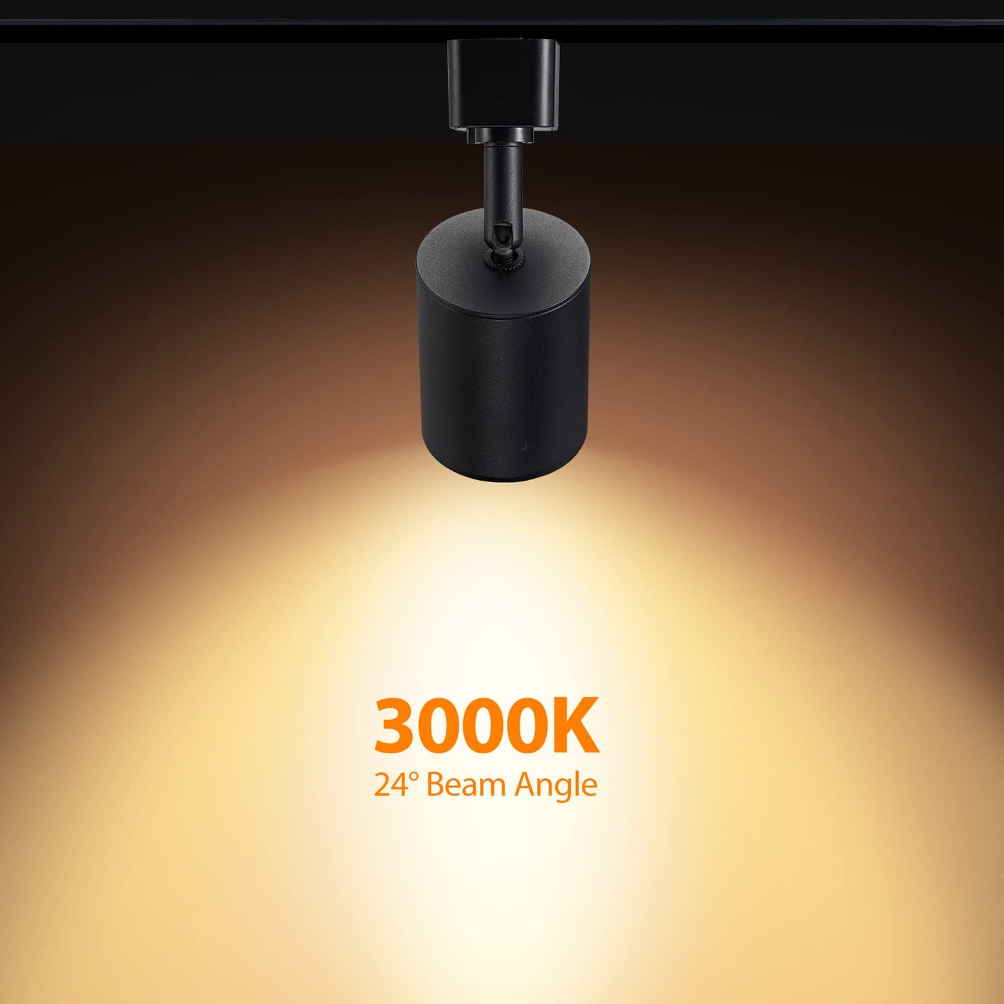 VANoopee 10W Dimmable LED Track Lighting Heads H Type Track Light Replacement Fixtures Bright 3000K Warm White Ceiling Spotlight for Accent Task Art, Flicker Free CRI90+ 24° 800lm Black, Pack of 8