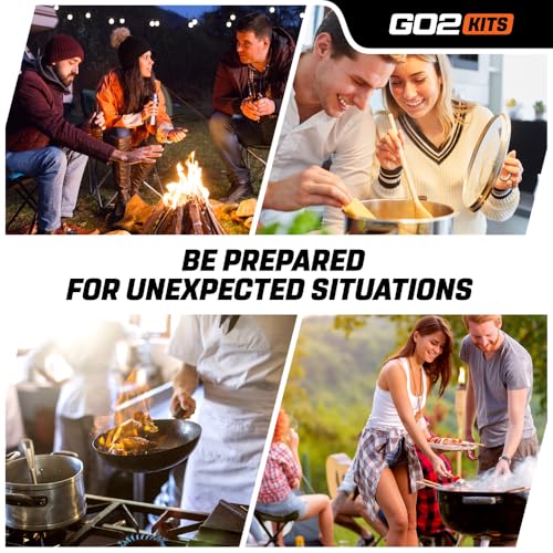Go2Kits Advanced Burn Kit, Comprehensive Burn First Aid Kit with Dressings, Burn Cream & Gauze, Portable First Aid Kit for...