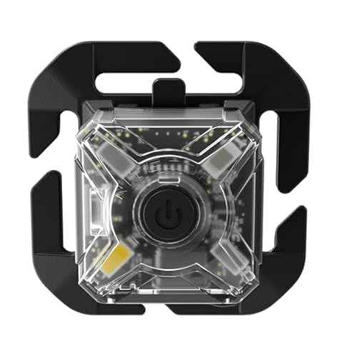 Nitecore NU06 LE 4-Color Rechargeable Signal and Safety Light, White, Red, Green, and Blue, compatible with ARC Rail, Magnetic, MOLLE & Hook-and-Loop