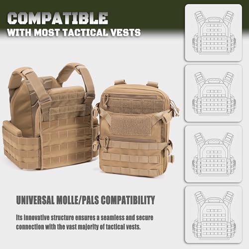 CLTAC ABP Tactical MOLLE Hydration Backpack Military Assault Vest Back Panel Pack for Men Training Hiking Airsoft