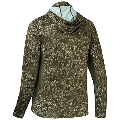 BASSDASH Men's UPF 50+ Camo Long Sleeve Hunting Fishing Hoodie Shirt
