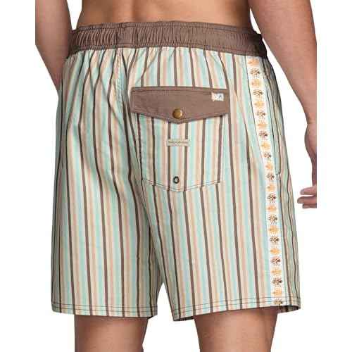 RVCA Men's Elastic Waist Boardshort, Featuring a Faux Fly & Pockets on the Side Seams.