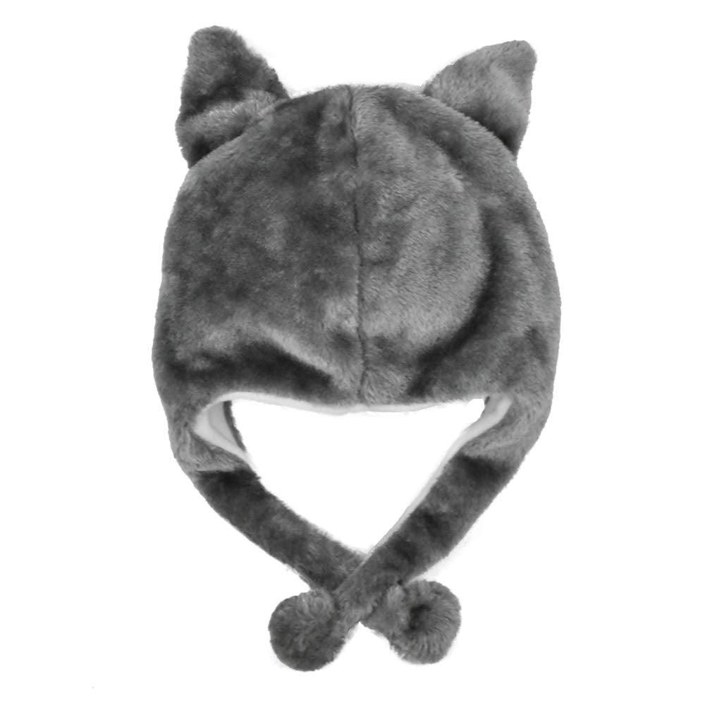 Lacheln Animal Plush Hats for Boys Girls Women Men Halloween Party Costume Winter Soft Warm Funny Beanies for Teen Adult,Husky Dog
