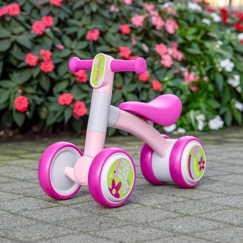 Jetson Bounce Balance Bike, Four Wheels, Ride on, Indoor and Outdoor, Lightweight, Ages 12-24 Months