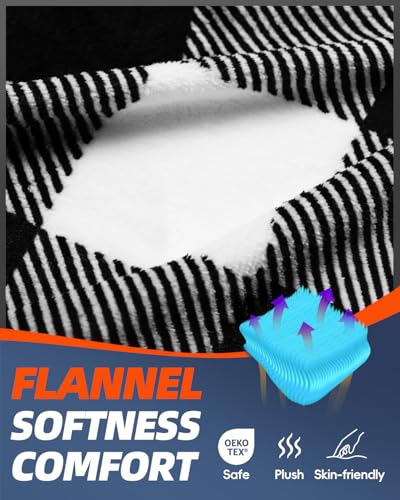 MEREZA Flannel Double Sleeping Bag for Adults Cold Weather, XL Queen Size Sleeping Bag for All Season 2 Person Big and Tal...