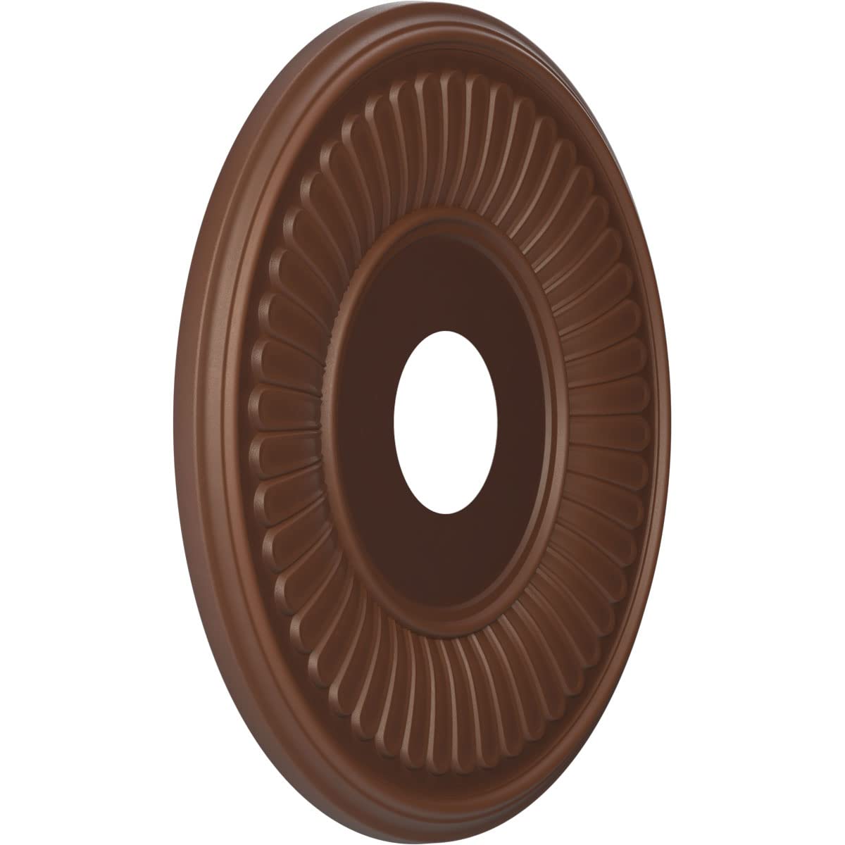 Ekena Millwork Cmp16Bedru Berkshire Thermoformed Pvc Ceiling Medallion (Fits Canopies Up To 7), 16Od X 3 1/2Id X 1P, Universal A