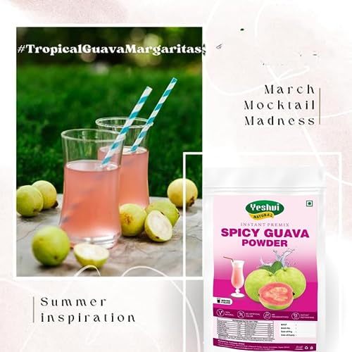 Yeshvi NATURAL Aam Panna Powder & Spicy Guava Powder With Mojito Drink Powder Combo Pack, Instant Drink Mix Powder, Health...