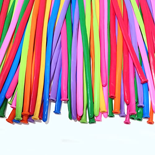 LXZFCRG 260 Balloons Pack of 100 Long Balloon Animal Twisting Balloons for for Animal Shape Birthdays Clowns