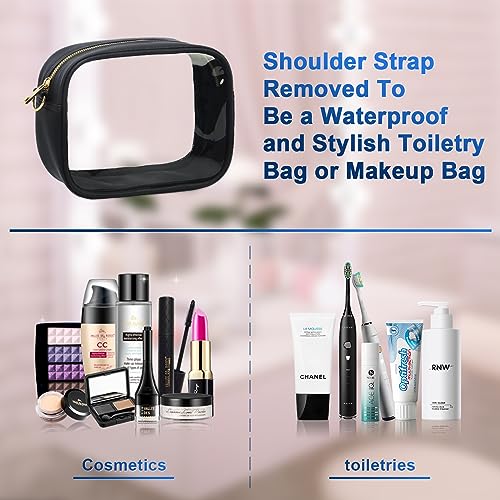 KETIEE Clear Crossbody Bag, Stadium Approved Clear Purse Bag for Concerts Sports Events Festivals