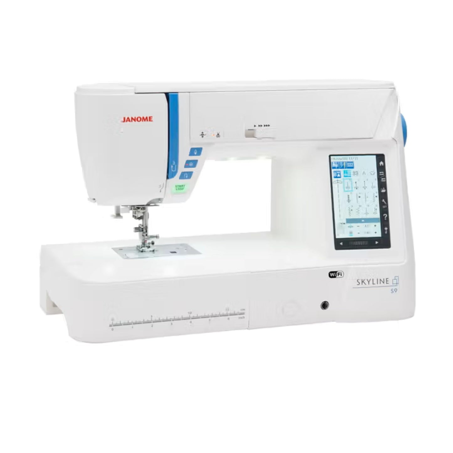 Janome Skyline S9 Indigo Sewing and Embroidery Machine