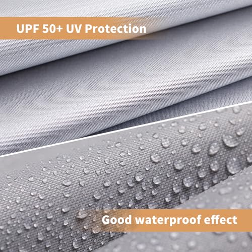 MOQI 10x10 Canopy Replacement Top Cover with 2 Air Vents, Silver Coated Waterproof 150D Oxford Fabric Pop Up Tent for Stra...