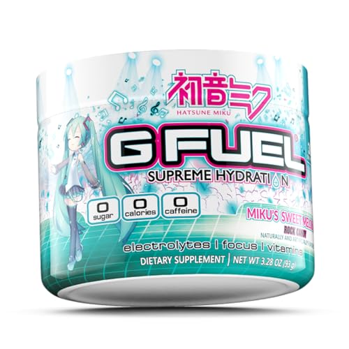 G Fuel Sweet Melodies Supreme Hydration, Electrolyte Powder Mix for Energy & Focus, Sugar and Caffeine Free Supplement wit...
