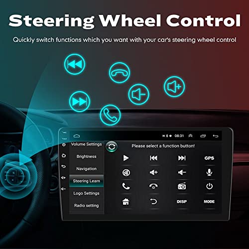 [2G+32G] Carplay Android Auto Touchscreen Autoradio Car Stereo GPS Navigation FM Radio Head Unit WiFi Mirror Link Multimed...