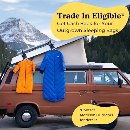Mighty Mo 20° Down Kids Sleeping Bag (Ages 3-5). The Warmest, Lightest Camping Sleeping Bag for Kids Ages 3-5.