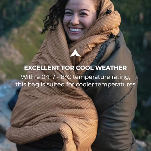 Teton Celsius Regular, 25F, 20F, 0F Degree Sleeping Bags, All Weather Bag for Adults and Kids, Camping Made Easy and Warm,...