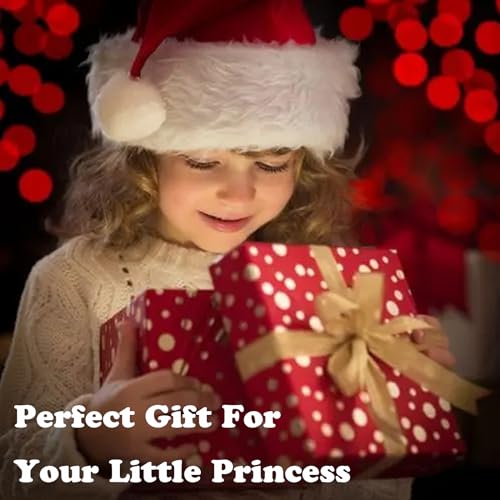 WOXVM Anna Princess Dress for Girls Anna Costume Christmas Birthday Party Princess Dress up Elsa Costume with Accessories