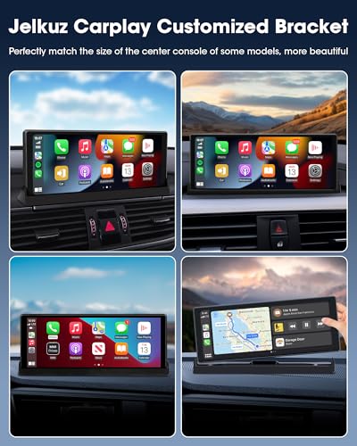 【Exclusive Bracket】 10.26" Apple Carplay Screen for Car Wireless Apple Car Play & Android Auto with Backup Camera GPS Navi...