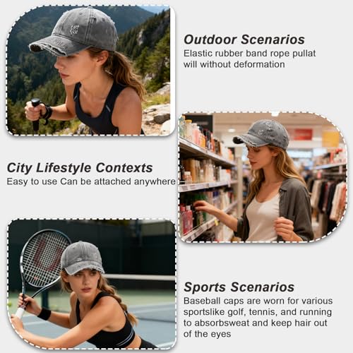 Rugged Vintage-Style Baseball Cap with Distressed Detailing