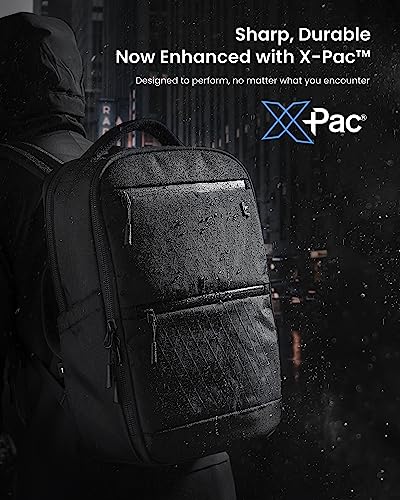 tomtoc Laptop Backpack X-Pac Techpack Designed for Business Professional Commuter, City Compact Backpack for 16-inch MacBo...