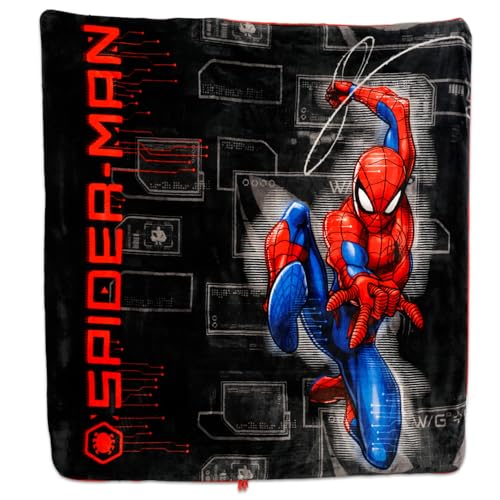 Marvel Spiderman Slumber Bag Set for Boys - Bundle of 54x56 Inches Spider-Man Sleeping Bag, Stickers, More | Spiderman Sil...