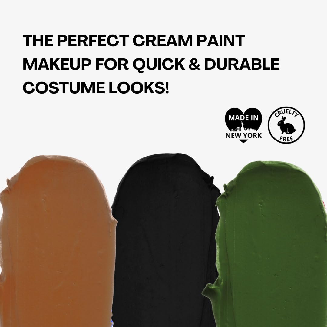 Mehron Makeup Tri-Color Character Makeup Palette | Halloween, Special Effects and Theater Cream FX Palette | Face Paint .7 oz (2