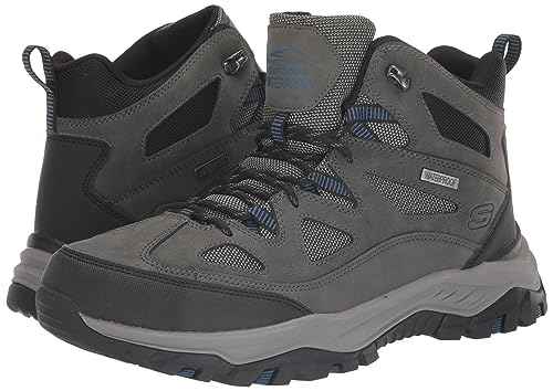 Skechers Men's USA Rickter Mid-Waterproof Lace Up Hiking Boot
