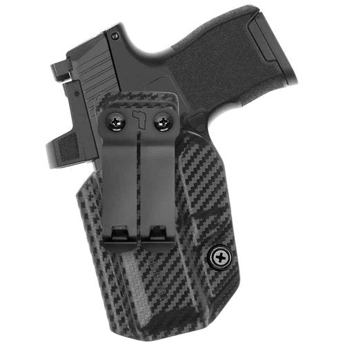 Tulster IWB Profile+ Kydex Holster in Left Hand fits: Sig P365 / P365X / SAS | Optic Compatible Inside The Waistband Appendix Concealed Carry