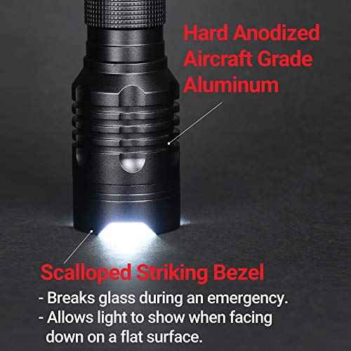 Feit Electric LED Tactical Flashlight - Aluminum Alloy - Zoomable Strike Bezel| Requires