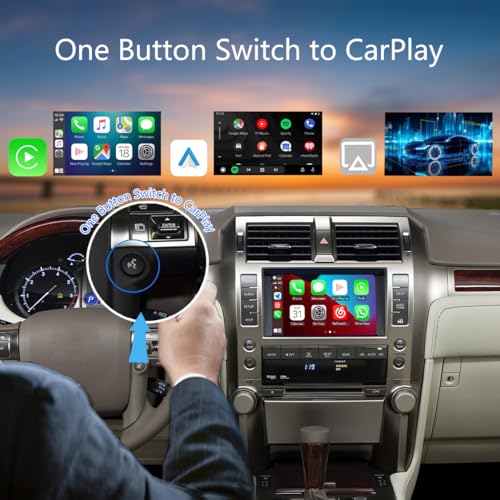 for Lexus GX 2009-2013 Wireless CarPlay Android Auto Linux Interface Box Fit for Original Car Radio Upgrade GPS Navigation