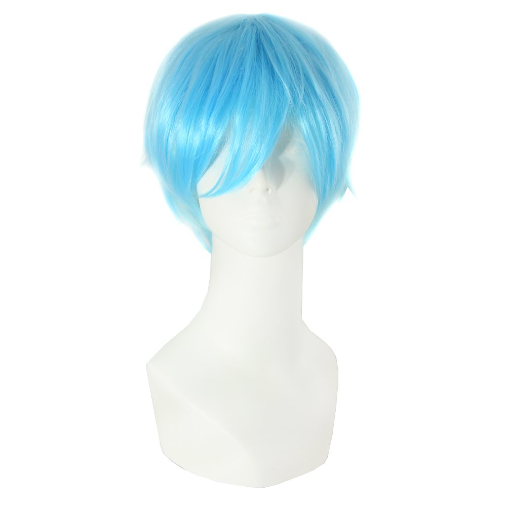 MapofBeauty 12/30cm Role Playing Hair Cosplay Short Wig (Light Blue)