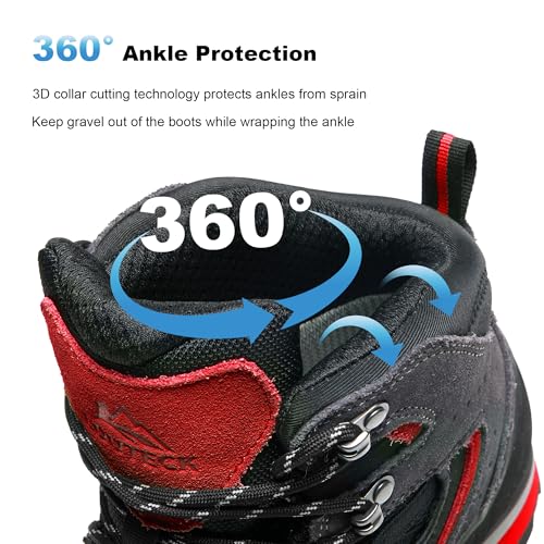 Louteck Men's Hiking Boots – Durable and Comfortable Men's Climbing Boots for Rugged Outdoor Adventures, Perfect for Hikin...