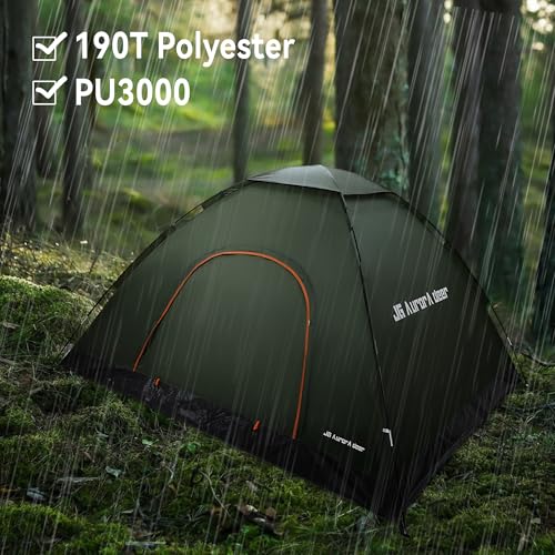 1/2/3/4 Person Tents Waterproof&Windproof Family Tents Camping-Tent,Lightweight Portable Pop Up Tent for Camping,Hiking,Mo...