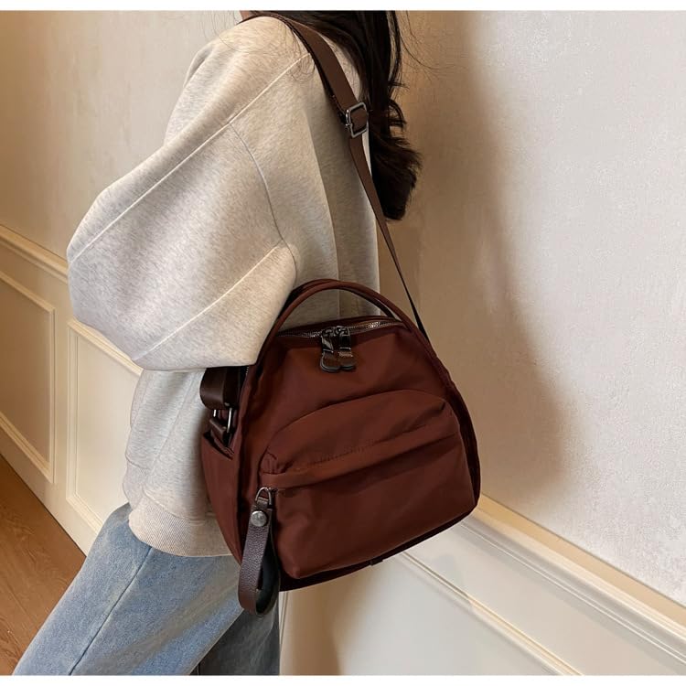 Nylon Crossbody Bags for Women Shoulder Handbag Casual Everyday Purse Lightweight Top Handle Cross Body Bag
