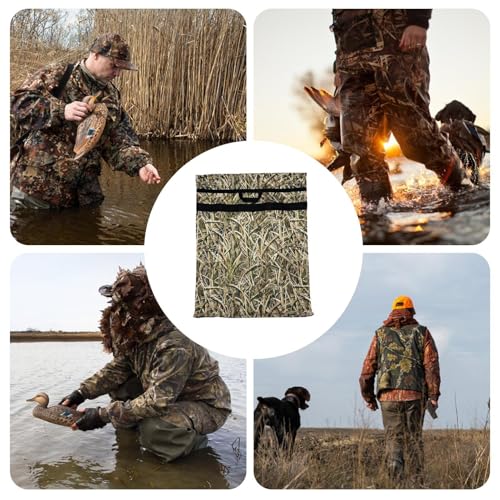 Hunting Gear Bag - Rugged Camouflage Decoy Pouch with Large Capacity Dry Backpack for Outdoor Survival, Hunting, Backpacki...