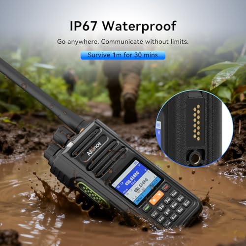 Retevis Ailunce HA2 Ham Radio with Bluetooth, APP Control, APRS/GPS, Dual Band Handheld Ham Radio, IP67 Waterproof, Aviati...
