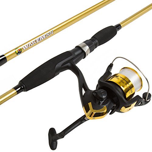 Fishing Rod and Reel Combo - Strike Series Medium Action 78-Inch Spinning Reel Pole - Fishing Gear for Bass, Trout, and La...