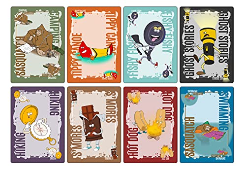 Camping with Sasquatch by Big Discoveries - A 128-Count Family Card Game with a Roar! | Fun Rummy Meets Slapjack Card Game...