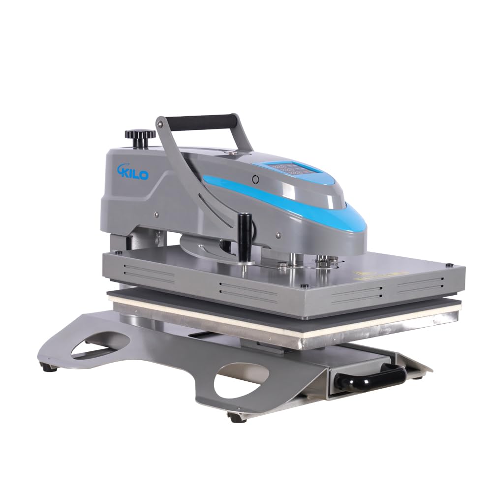 KEIKI 16x24 inch Swing Away Manual Heat Press Machine with LCD Control, Teflon Coated Plate, for Sublimation, T-Shirt Printing, Heat Transfer, and Large Format Custom Printing