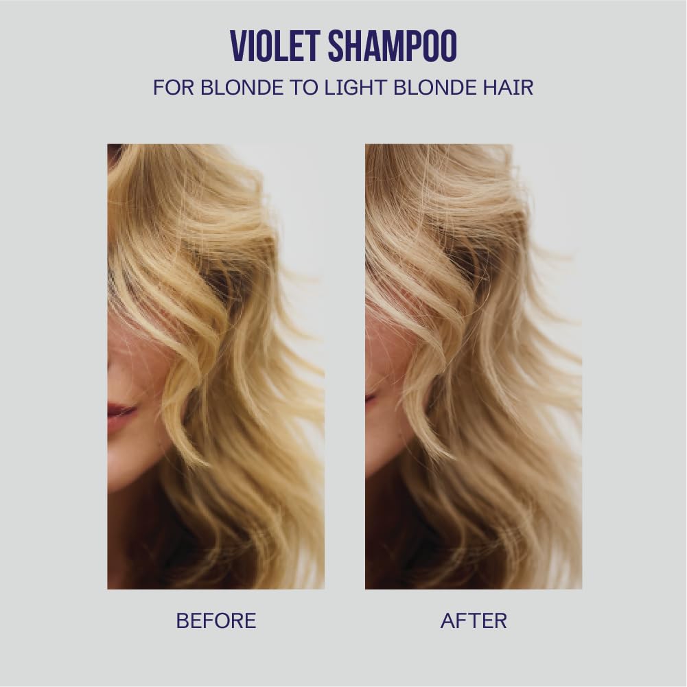 Oligo Professionnel - Blacklight Violet Shampoo - Sulfate-Free Purple Shampoo for blondes - Vegan - Eliminate Yellow Tones - Ref