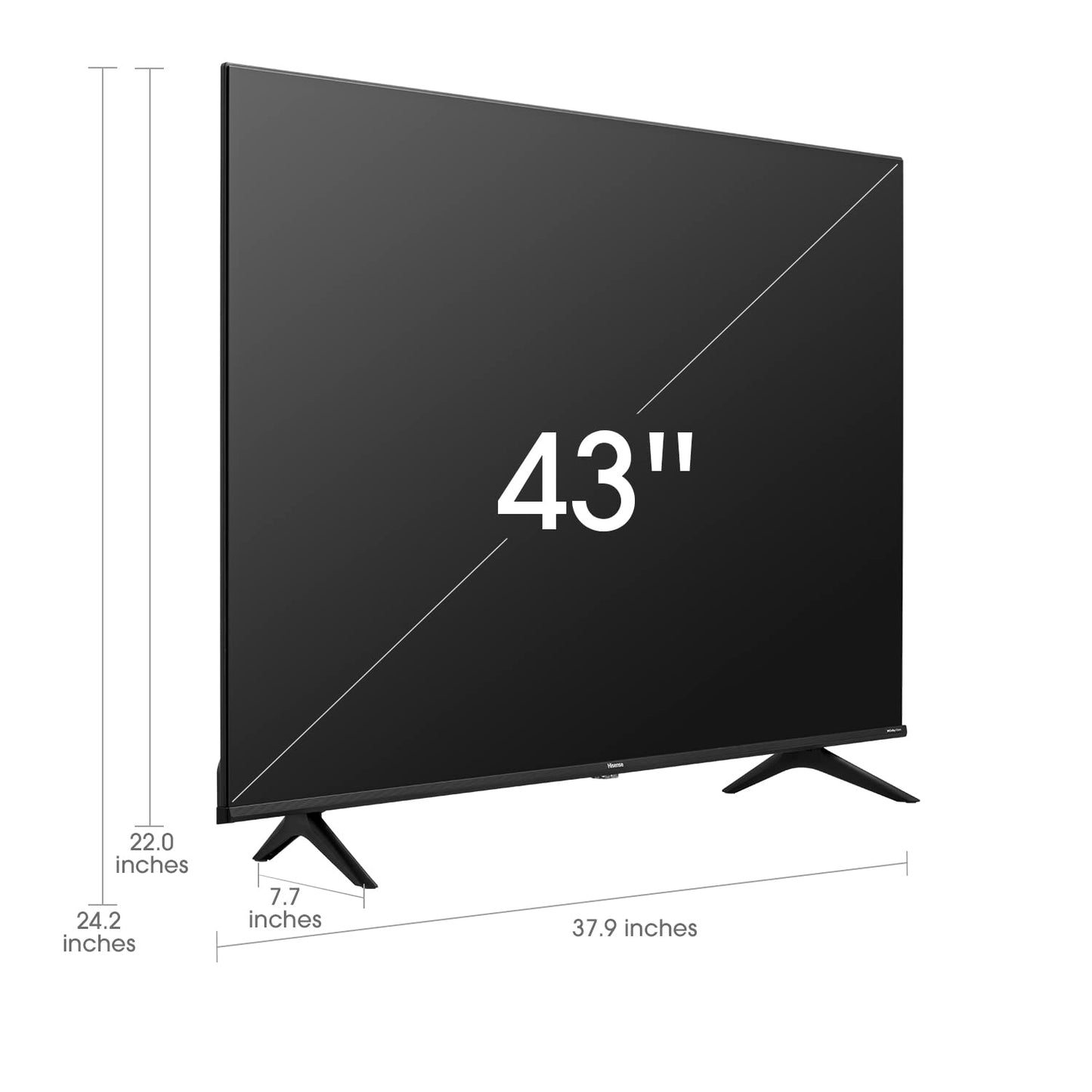Hisense 43-Inch Class A6 Series 4K Uhd Smart Google Tv With Alexa Compatibility, Dolby Vision Hdr, Dts Virtual X, Sports & Game
