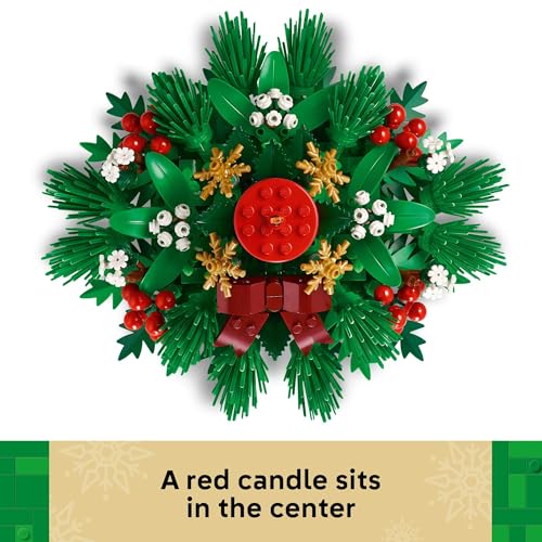 LEGO Christmas Table Decoration Building Toy for Kids - Brick-Built Holiday Centerpiece & Festive Room Decor - Christmas C...