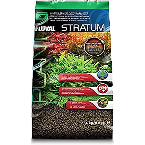 Fluval 12694 Plant and Shrimp Stratum for Freshwater Fish Tanks, 8.8 lbs. – Aquarium Substrate for Strong Plant Growth, Su...