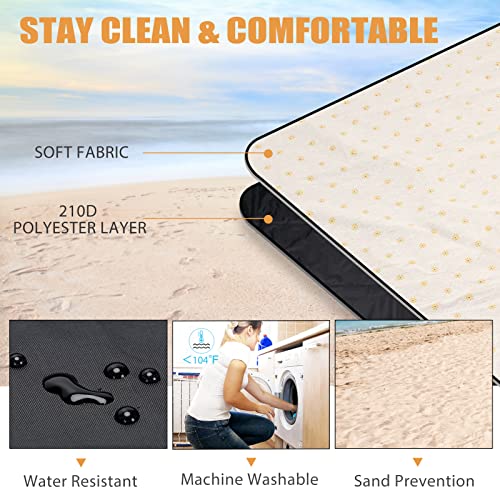 Picnic Outdoor Blankets Waterproof Large - Beach Mat Sand Free Foldable with Carry Strap | Portable Camping Blanket | Park...