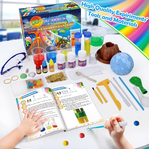 UNGLINGA 50+ Science Lab Experiments Kit for Kids, STEM Activities Educational Scientist Toys Gifts for Boys Girls Chemist...