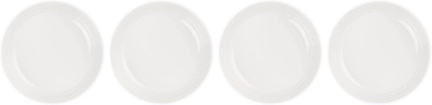 Le Creuset Stoneware Set of 4 Pasta Bowls, 9.75" each, White