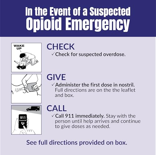 Padagis Naloxone HCI Nasal Spray, 4 mg – Emergency Treatment for Opioid Overdose - Rapid-Response Opioid Overdose Reversa...