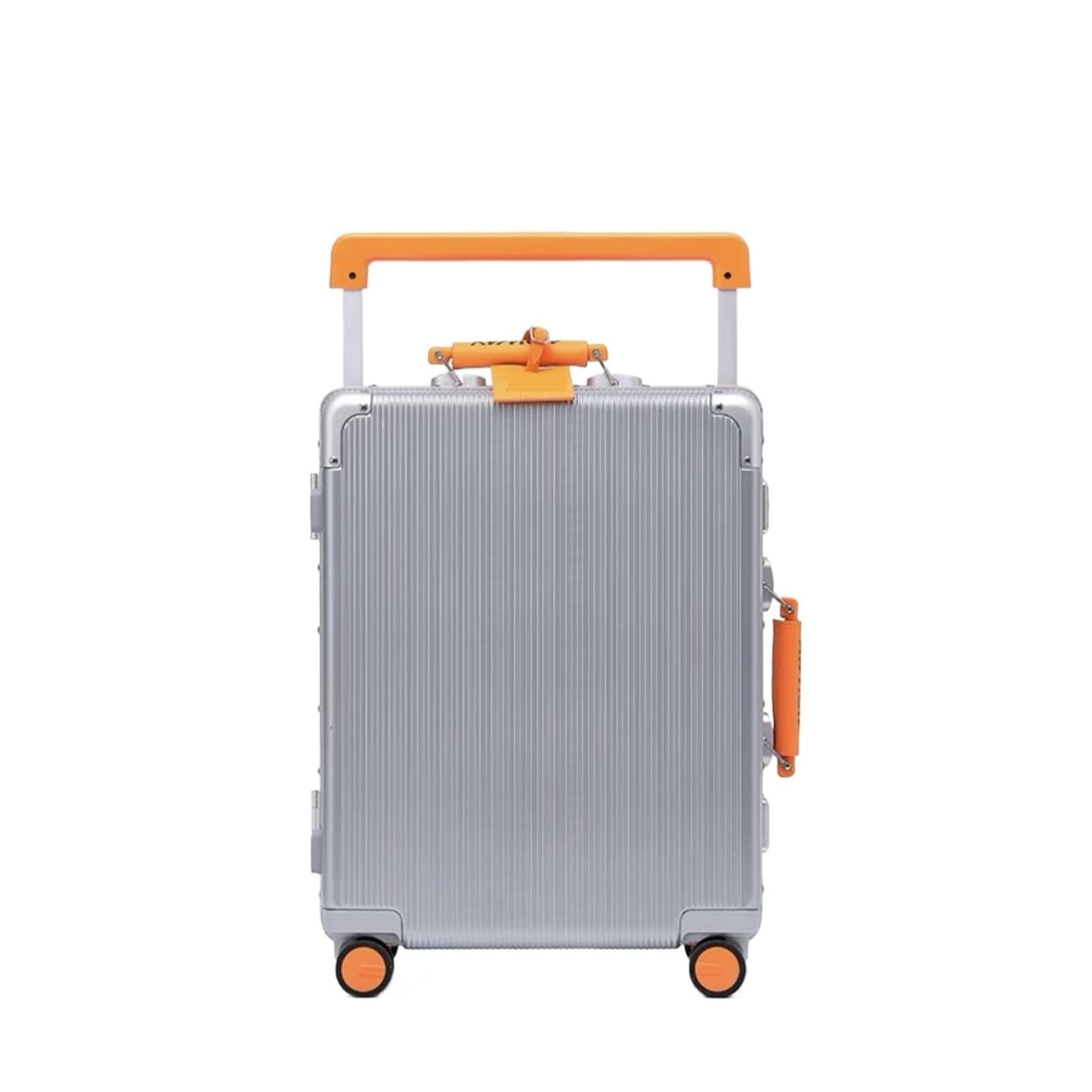 MUdson Trunk 20" 24" 26" 28 Men's Aluminum Frame Business Trolley Case Universal Boarding Box with Wheels Suitcase Durable (Color : Silver, Size : 24")