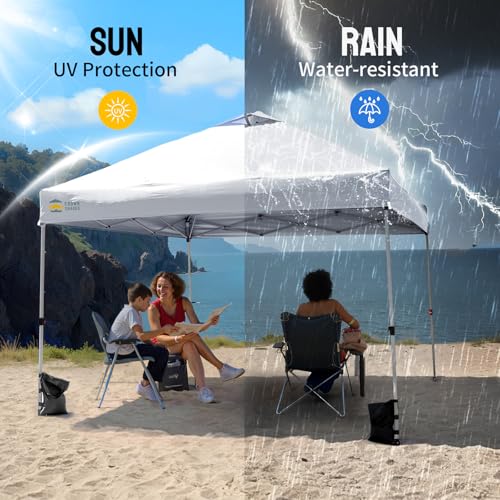 CROWN SHADES 10x10 Canopy Replacement Top - Only Compatible with Crown Shades RM100H Series, Silver Coated with Air Vent, ...