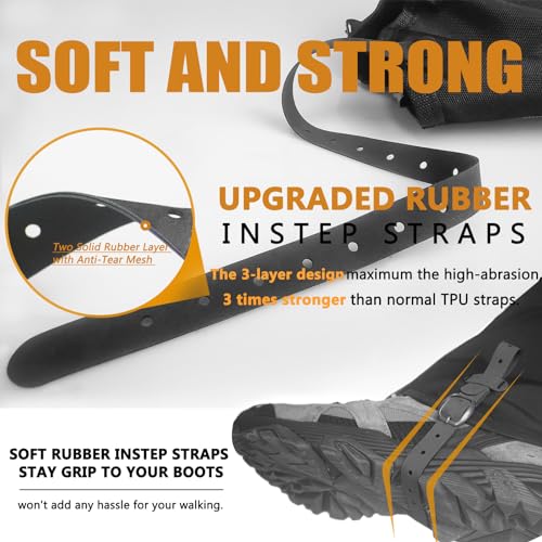 Frelaxy Leg Gaiters Ultra HIGH-Performance Hunting Gaiters, 100% Waterproof Hiking Gaiters with Upgraded Rubber Foot Stra...